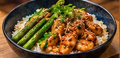 Donburi Chicken Asparagus