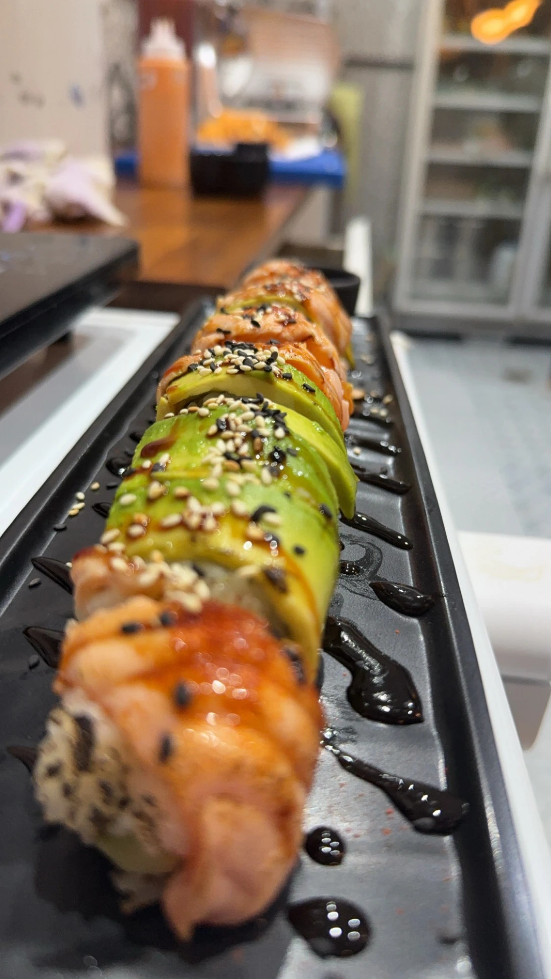Fresh rolls at the counter